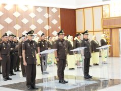 Dennie Sagita, SH.,MH. Resmi jabat Kajari OKU Timur, Ini pesan Kajati Sumsel Dr. Ketut Sumedana