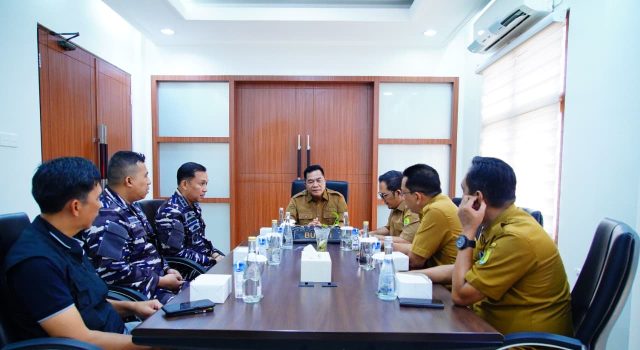 Pemkab Muba Sinergi dengan Lanal Palembang, Keamanan Perairan hingga Investasi Jadi Fokus