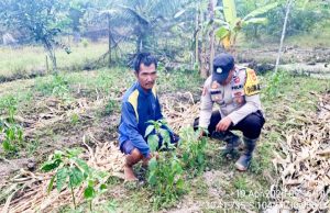 Bhabinkamtibmas Polsek Pulau Rimau Gerakkan Masyarakat Dukung Program SPN