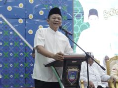 Bupati Enos di Dampingi Wabup Yudha lepas 437 JCH asal OKU Timur Menuju Embarkasi Palembang
