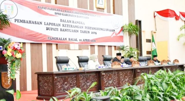 DPRD Banyuasin Dengarkan Laporan Keterangan Pertanggungjawaban Bupati Banyuasin Tahun 2025