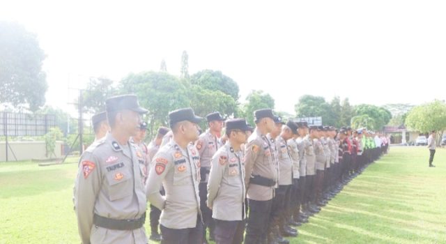 Apel Pagi Wakapolres Banyuasin Tekankan Kesiapan Tugas Hingga Persiapan Idul Adha
