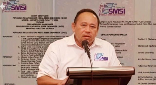 Tongkat Estafet Kepemimpinan (SMSI) Provinsi Sumatera Selatan, Dipastikan Tetap Berada di Tangan Jon Heri