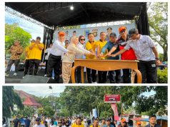 Bersama Kapolda Sumsel, Bupati dan Wabup Lahat Resmi Launching Car Free Day Perdana