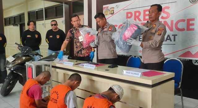 Polres Lahat Helat Konferensi Pers Hasil Penangkapan Kasus Curat dan Curas