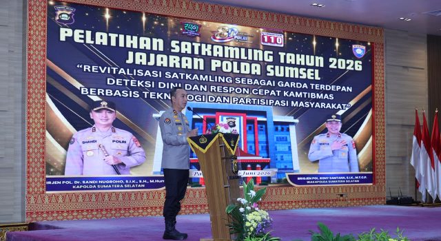 Buka Pelatihan Satkamling 2026, Kapolda Sumsel Berharap “Bumi Sriwijaya Aman dan Baik”