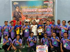 Final Badminton Kejuaraan Kapolres OKU Timur CUP 2026, Ini Nama Pemenangnya