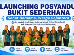 Posyandu Bukit Sederhana Jalan Naskah Sukarami Palembang Siap Dilaunching 11 Juli 2026