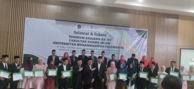 Produktif, FAI UM Palembang Gelar Yudisium XV, 59 Wisudawan Siap Berkiprah di Tengah Masyarakat