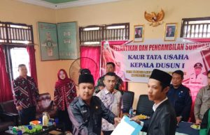 Pelantikan dan Pengambilan Sumpah Perangkat Desa Tanjung Laut Banyuasin