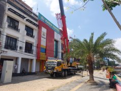 Tidak Diberi Izin, Diduga PT Protelindo Pasang Paksa Antena di Atas Gedung Kantor BANI Palembang