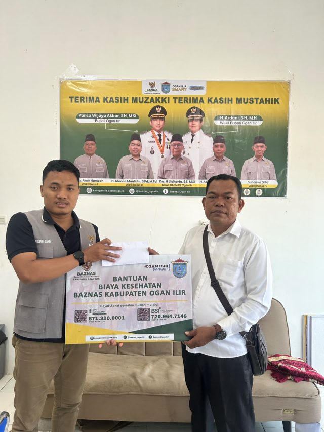 Baznas bantu Rici---bantuan diterima kades