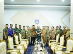 Cegah Karhubuntla, Bupati Enos audensi bersama Tim Penyuluh Karhutla Mabes TNI
