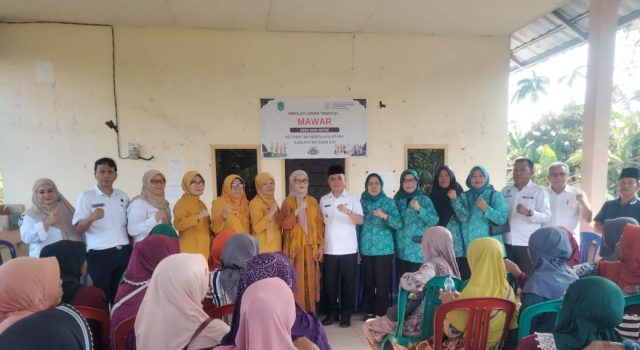 Kunjungi Sekolah Lansia Tangguh “Mawar” di Desa Soak Kecamatan Indralaya Utara, Wabup OI Ardani Ajak Warga Cegah Stunting Serta Bantu Rici Penderita Kanker Otak