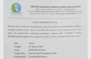 Di Balik Aksi Sengketa Lahan Banjarsari, Warga Minta APH Telusuri Komitmen 5 Persen