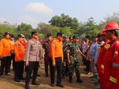 Bupati Enos Pimpin Langsung Apel Kesiapsiagaan Karhutla