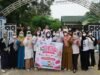 Meski Hujan Mulai Turun, Pengaruh Kabut Asap Belum Sirna: DWP BGTK Peduli Karhutla Berbagi Masker, Susu, Vitacimin Bagi Warga Sekitar
